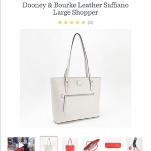 Dooney and Bourke large Saffiano shopper tote.